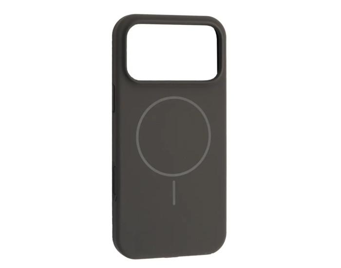 Чехол-силикон оригинал Full Soft Matte with MagSafe iPhone 17 Pro Max, Charcoal grey black