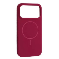 Чехол-силикон оригинал Full Soft Matte with MagSafe iPhone 17 Pro Max, Manyue red