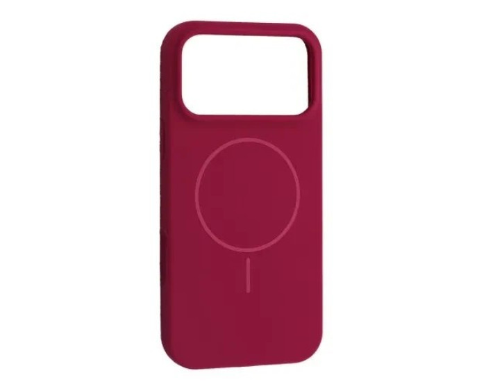 Чехол-силикон оригинал Full Soft Matte with MagSafe iPhone 17 Pro Max, Manyue red