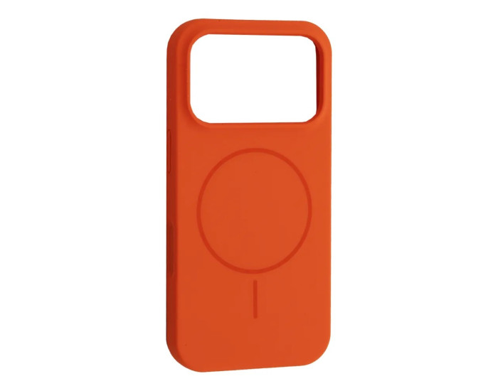 Чехол-силикон оригинал Full Soft Matte with MagSafe iPhone 17 Pro Max, Orange