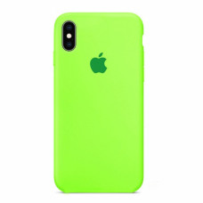 Чехол-силикон оригинал Soft Matte iPhone XS Max, Party green