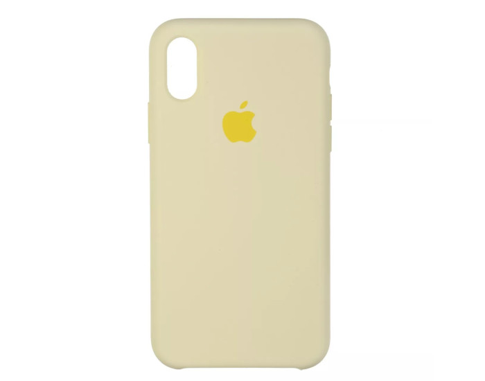 Чехол-силикон оригинал Soft Matte iPhone XS Max, Mellow yellow