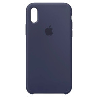 Чехол-силикон оригинал Soft Matte iPhone XS Max, Dark blue