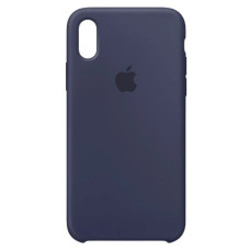 Чехол-силикон оригинал Soft Matte iPhone XS Max, Dark blue