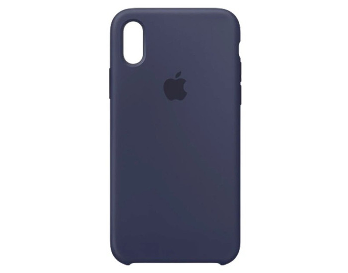 Чехол-силикон оригинал Soft Matte iPhone XS Max, Dark blue