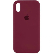 Чехол-силикон оригинал Full Cover Soft Matte iPhone XS Max, Plum