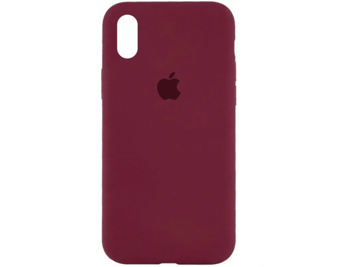 Чехол-силикон оригинал Full Cover Soft Matte iPhone XS Max, Plum