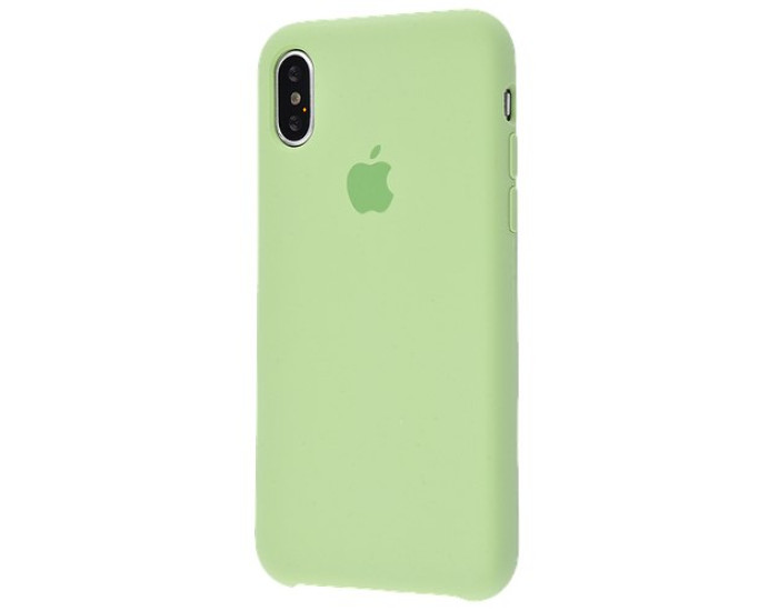 Чехол-силикон оригинал Full Cover Soft Matte iPhone XS Max, Mint gum