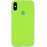 Чехол-силикон оригинал Full Cover Soft Matte iPhone XS Max, Lime green