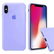 Чехол-силикон оригинал Full Cover Soft Matte iPhone XS Max, Lilac cream