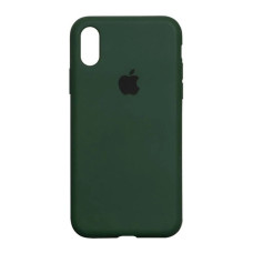 Чехол-силикон оригинал Full Cover Soft Matte iPhone XS Max, Forest green