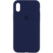 Чехол-силикон оригинал Full Cover Soft Matte iPhone XS Max, Deep navy