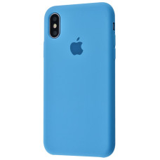 Чехол-силикон оригинал Full Cover Soft Matte iPhone XS Max, Corn flower