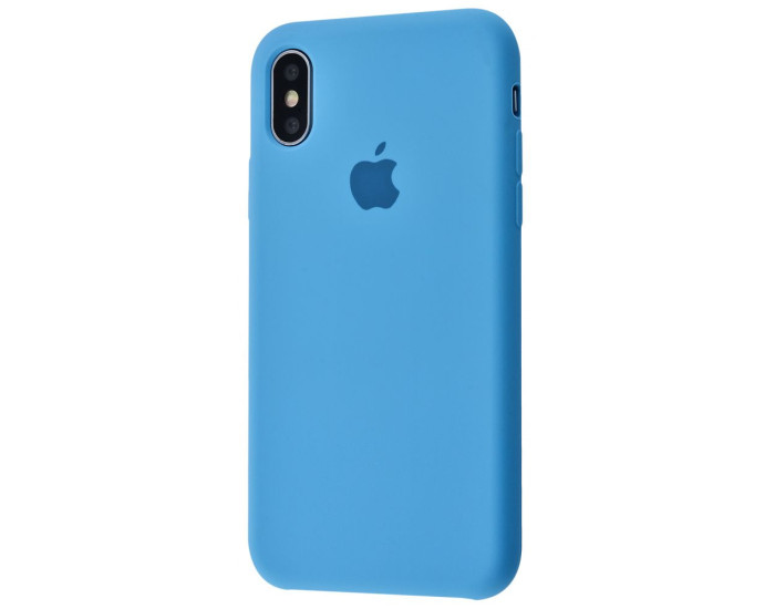 Чехол-силикон оригинал Full Cover Soft Matte iPhone XS Max, Corn flower