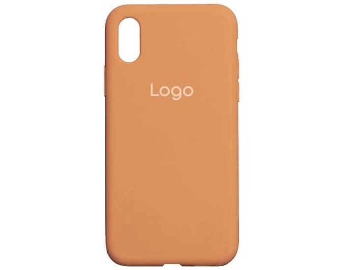 Чехол-силикон оригинал Full Cover Soft Matte iPhone XS Max, Caramel