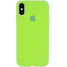 Чехол-силикон оригинал Full Cover Soft Matte iPhone XS Max (Зеленый / Fresh Green)