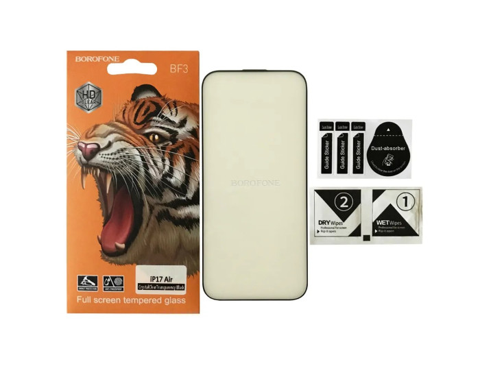 Захисне cтекло Borofone iPhone Air, чорне
