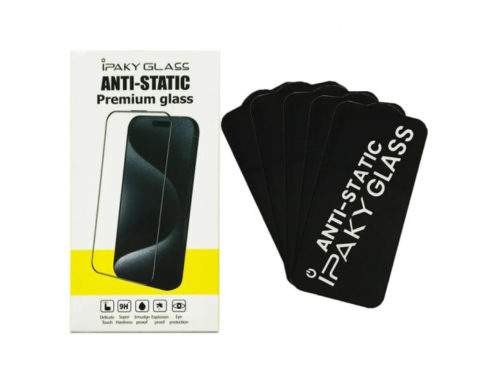 Защитное стекло iPaky Antistatic Samsung A16 4G/5G /A17 /A26 /M16, 5D Black