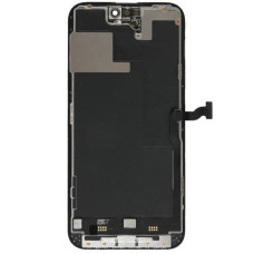 Дисплей з сенсорним екраном (модуль) iPhone 14 Pro, чорний, з догори дном шлейфом, оригінал