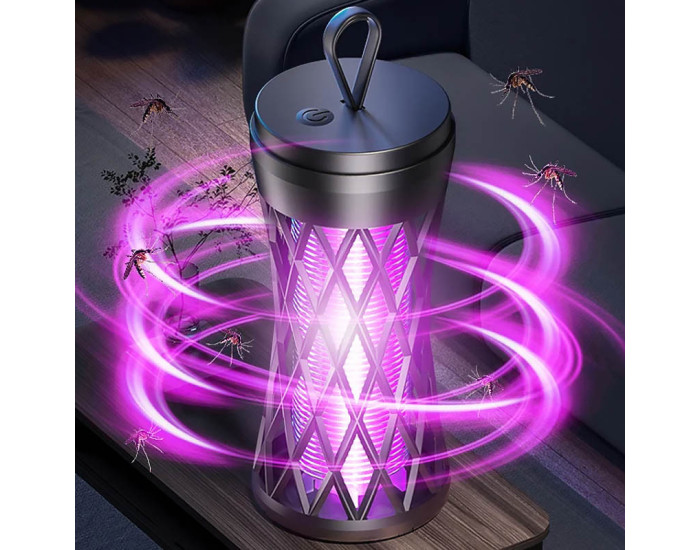 Ловушка для насекомых с UV подсветкой TX-WD02 1200 mAh, черная