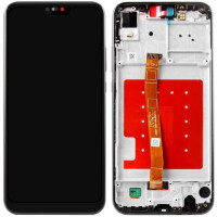 Дисплей с сенсорным экраном (модуль) Huawei P20 Lite, ANE-L21, ANE-LX1 /Nova 3e, черный с рамкой, оригинал