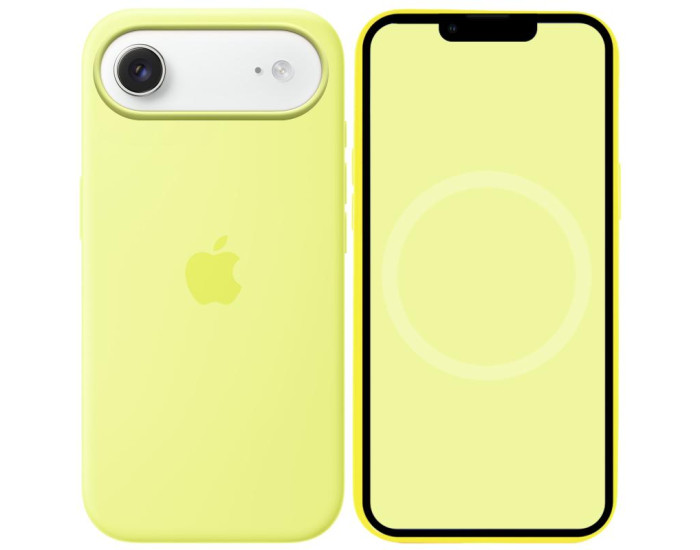 Чохол-силікон оригінал Full Soft Matte with Magsafe and Animation iPhone Air, неоновий Жовтий