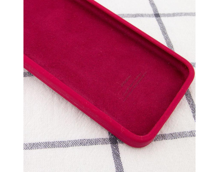 Чехол-силикон оригинал Square Cover Soft Matte Full Camera iPhone XR, Rose red