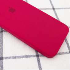 Чехол-силикон оригинал Square Cover Soft Matte Full Camera iPhone XR, Rose red