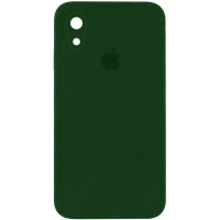Чохол-силікон оригінал Square Cover Soft Matte Full Camera iPhone XR, Army green