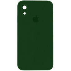 Чехол-силикон оригинал Square Cover Soft Matte Full Camera iPhone XR, Army green