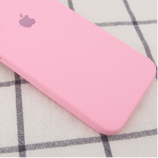 Чехол-силикон оригинал Square Cover Soft Matte Full Camera iPhone XR, светло-розовый