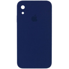 Чехол-силикон оригинал Square Cover Soft Matte Full Camera iPhone XR, Midnight blue