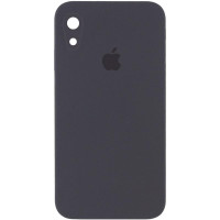 Чехол-силикон оригинал Square Cover Soft Matte Full Camera iPhone XR, Dark gray
