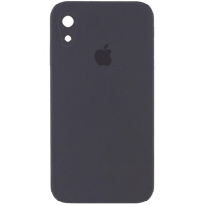 Чехол-силикон оригинал Square Cover Soft Matte Full Camera iPhone XR, Dark gray