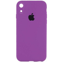 Чехол-силикон оригинал Square Cover Soft Matte Full Camera iPhone XR, Grape