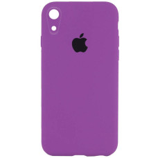 Чехол-силикон оригинал Square Cover Soft Matte Full Camera iPhone XR, Grape