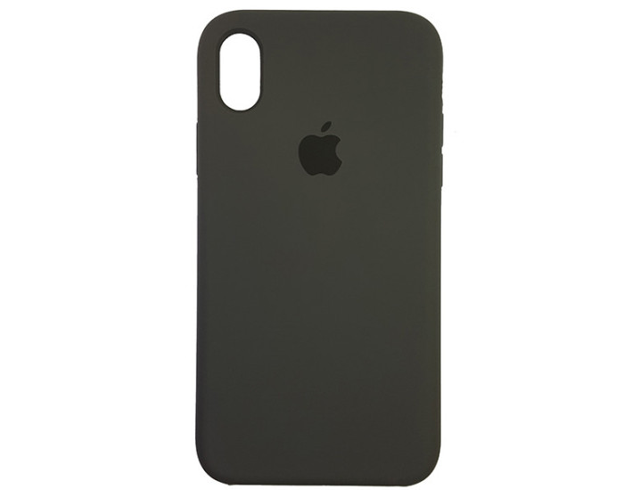 Чехол-силикон оригинал Full Cover Soft Matte iPhone XR, Dark olive