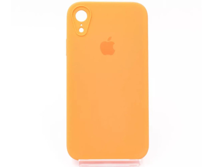 Чехол-силикон оригинал Square Cover Soft Matte Full Camera iPhone XR, Kumquat