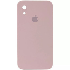 Чехол-силикон оригинал Square Cover Soft Matte Full Camera iPhone XR, Pink sand