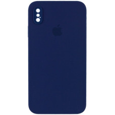 Чехол-силикон оригинал Full Camera Soft Matte iPhone X/XS, Midnight blue
