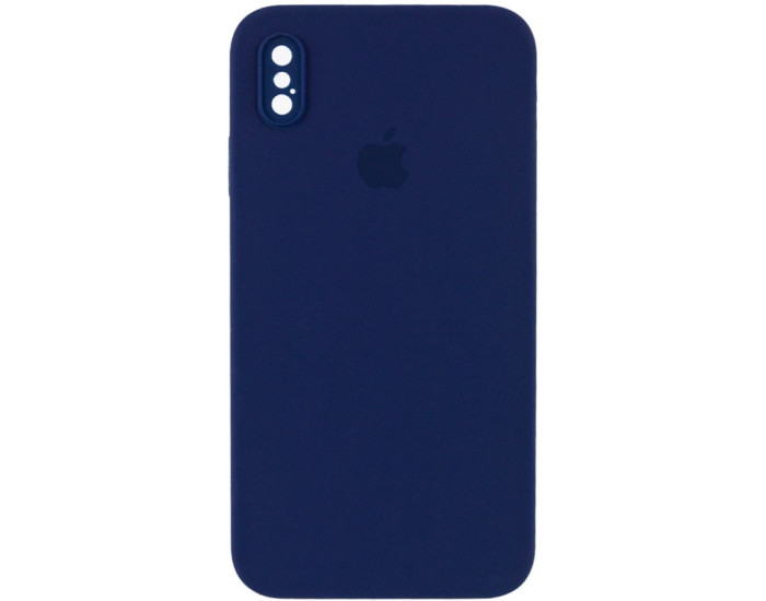 Чехол-силикон оригинал Full Camera Soft Matte iPhone X/XS, Midnight blue