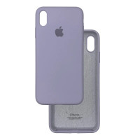 Чехол-силикон оригинал Full Soft Matte iPhone X/ XS, Lavander grey