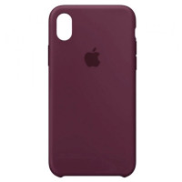 Чехол-силикон оригинал Full Soft Matte iPhone X/ XS, Plum
