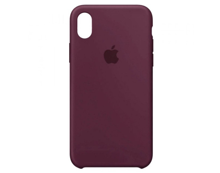 Чехол-силикон оригинал Full Soft Matte iPhone X/ XS, Plum