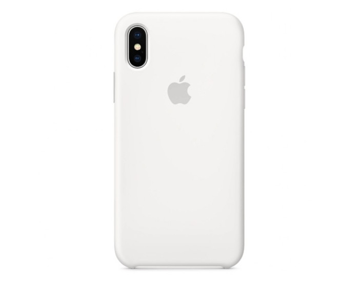 Чехол-силикон оригинал Full Soft Matte iPhone X/ XS, White