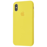 Чехол-силикон оригинал Soft Matte iPhone X/ XS, New yellow