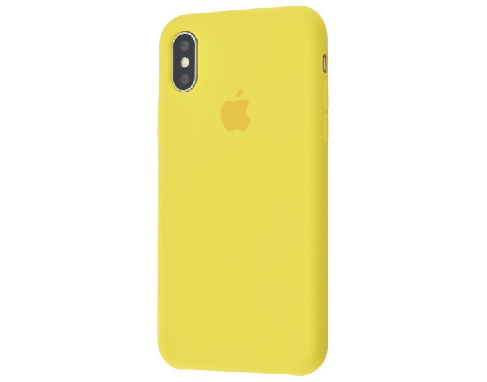 Чехол-силикон оригинал Soft Matte iPhone X/ XS, New yellow