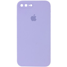 Чехол-силикон оригинал Square Cover Soft Matte Full Camera iPhone 7 Plus /8 Plus, Glicine