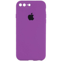 Чехол-силикон оригинал Square Cover Soft Matte Full Camera iPhone 7 Plus /8 Plus, Grape