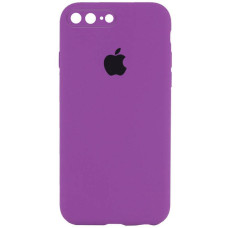 Чехол-силикон оригинал Square Cover Soft Matte Full Camera iPhone 7 Plus /8 Plus, Grape